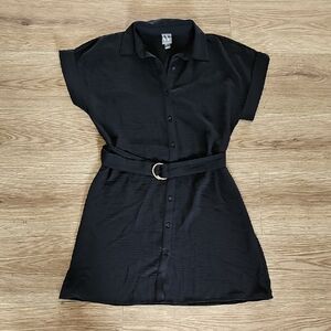 Worthington Black Dress with Belt, Size Small